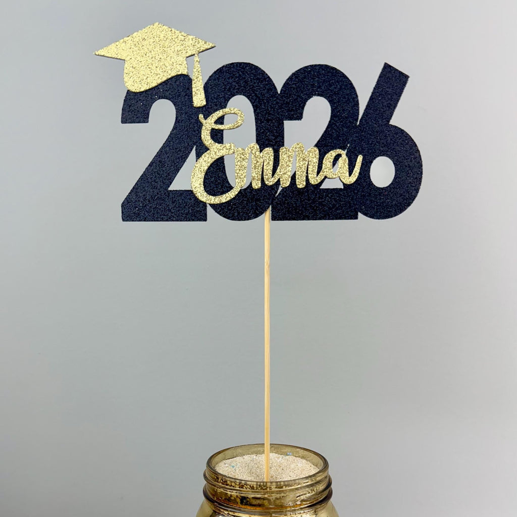 Set of 3 2026 Graduation Centerpiece Sticks • Senior Grad Party Decorations