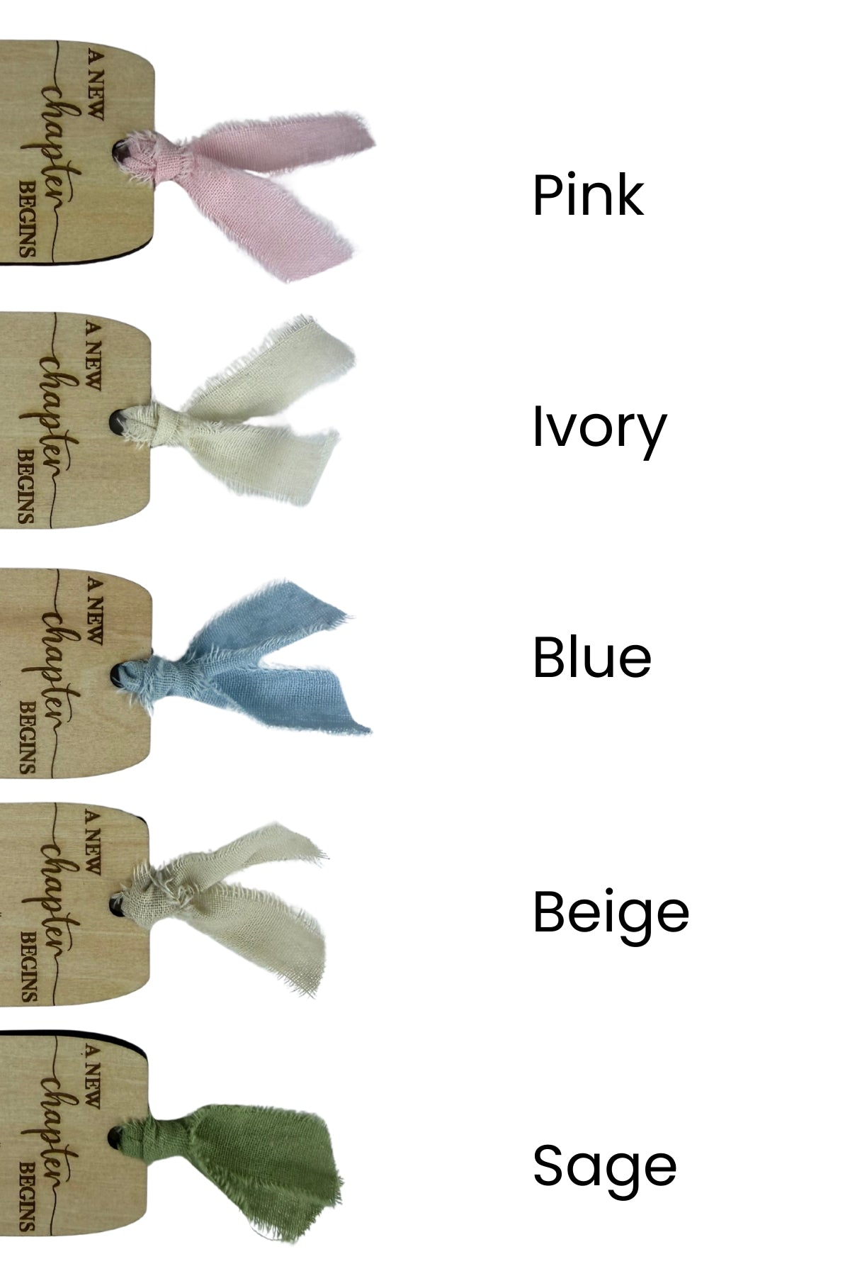 Personalized Baby in Bloom Wooden Bookmark – Baby Shower Favor