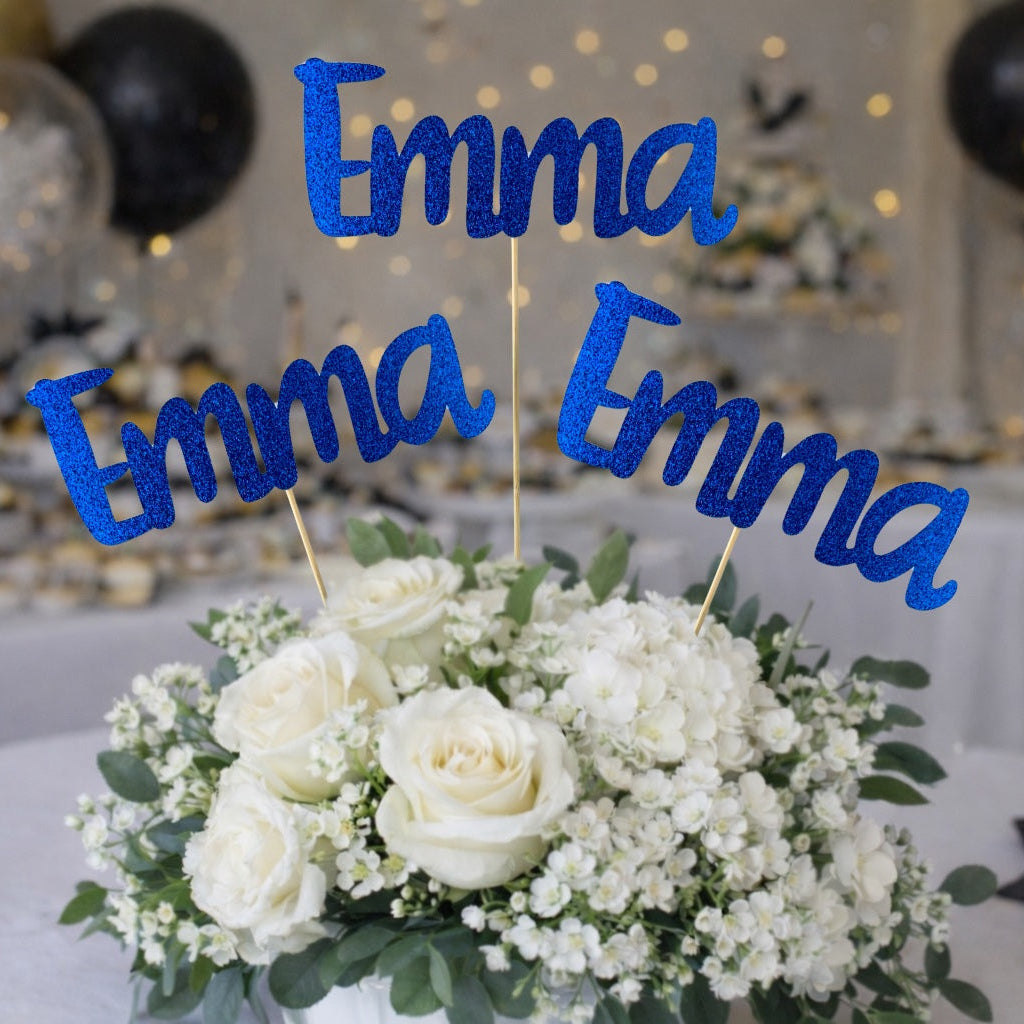 Personalized Name Centerpiece Sticks: Party Decorations - 3 Pack